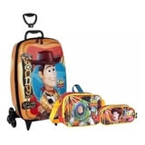 Kit Mochila Malinha Infantil Toy Story Woody 3d Rodinhas G