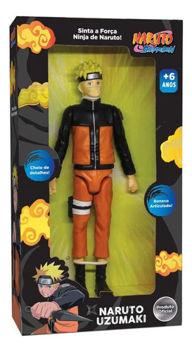 Boneco Shippuden Naruto Uzumaki 1187 - Elka