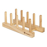 Goodsdeco Escurridor De Platos De Madera  Soporte Para Tabl