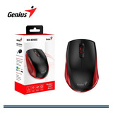 Mouse Genius Inalambrico  Nx-8000s Red/black