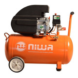 Compresor De Aire Eléctrico Portátil Niwa Anw-2.5/50 Monofásico 50l 2.5hp 220v Naranja