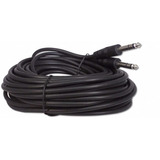 Cable Estereo De 6.3mm 1/4 Macho A Mach, Microfono/50 Pies