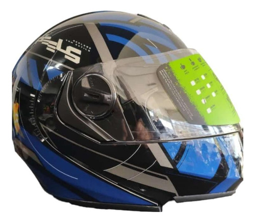 Casco Motociclista Marca Peels Modelo Urban Rebatible 