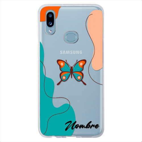 Funda Para Galaxy Mariposas Personalizada Con Tu Nombre