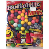 800 Minis Chicle Bola Bolichik Color Fiesta Dulce Maquinitas