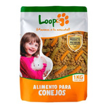 Alimento Conejo Pellet Loops 1kg Pack Promocion X 3