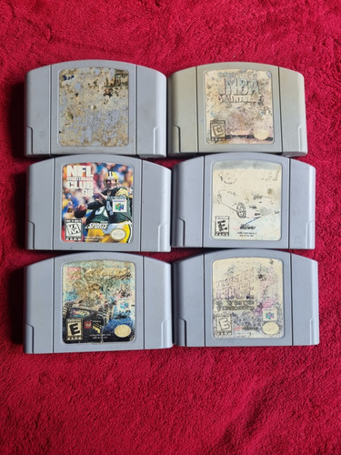 Lote De 6 Cartuchos Originales Para Nintendo 64 N64 