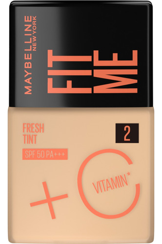 Base Líquida Fit Me Fresh Tint Fps 50 Vitamina C Maybelline