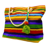 Bolsa Feminina Original Sacola Grande De Praia Verão + Cores Cor Listra Aquarela