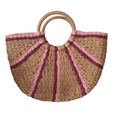 Bolso Cartera Mujer Canasto Playero Verano Rafia 