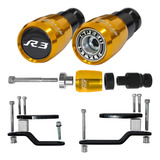 Slider Dianteiro Speed Style Yamaha R3 2020 Dourado