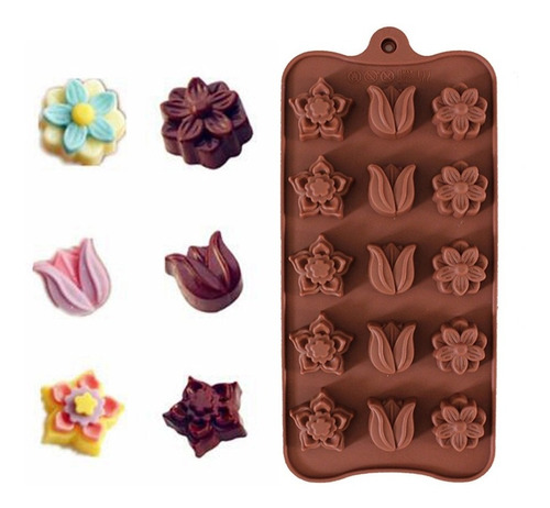 Moldes Chocolate Silicona Flexible - Caramelos - Dulces
