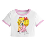 Playera Crop Top Dama Juvenil Anime Candy Candy