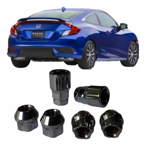 Birlos Tuercas De Seguridad Honda Civic 2012-2020 Doble Llav