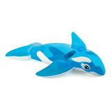 Salvavidas Inflable Montable Ballena Azul 1.52 X 1.14m Intex