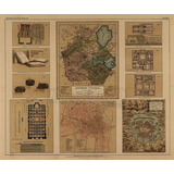Lienzo Tela Canvas Atlas Mapa Ciudad De México 1885 80x95