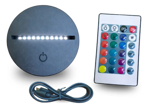 Base Preta Para Luminária De Led - Kit 20 Peças