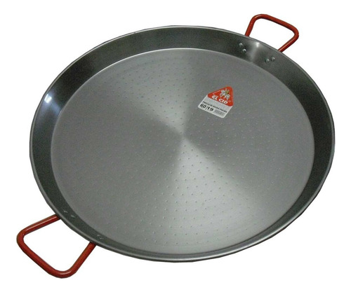 Paellera De Hierro El Cid Española Sarten Paella Grande 55cm Color Gris