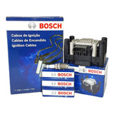 Kit Bosch Bobina Cables Y Bujias Volkswagen Gol Trend 8v.