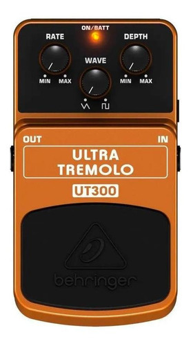 Pedal De Guitarra Tremolo Ut300 Ultra Behringer Ut-300 Cor Laranja