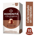 Cápsulas Café La Morenita Colombia X 10 Un - Para Nespresso