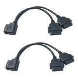 Separador Ángulo Recto Obd2 Y Cable Macho Divisor 2 Ca...