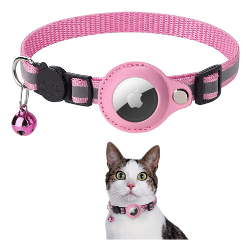 Collar Para Gatos Rastreable Con Airtag Regulable Reflectivo