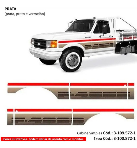 Faixa Auto Adesiva F4000 1993 Ss - Cabine Simples / Extra