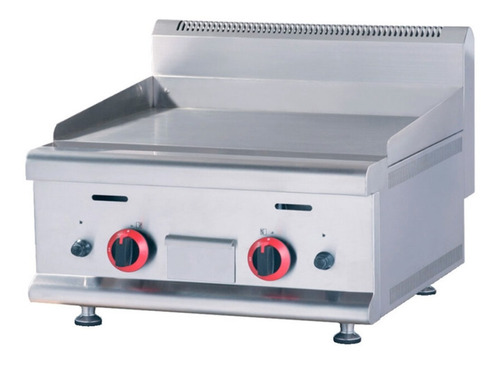 Plancha Grill Gas Sobre Mesa 2quemadores 60cm Migsa Hgr-606