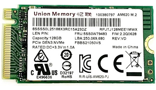 Disco Solido Ssd Union Memory 256gb Am620 M.2 Nvme