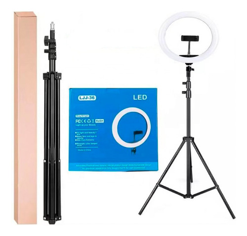 Aro Luz Led 36cm Studio Profesional,+ Tripode 2 Mtrs Nuevo