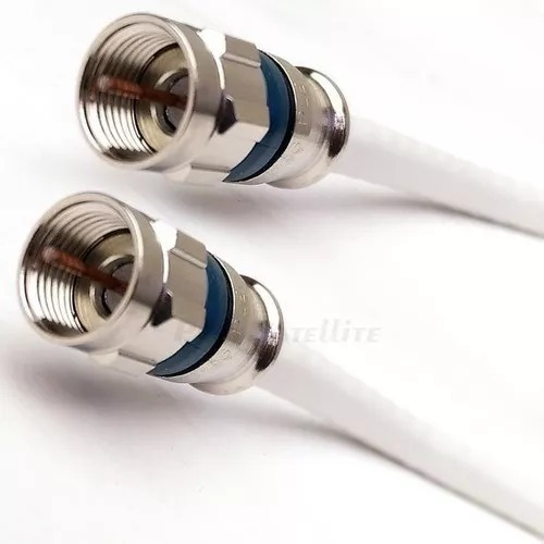 Cable Coaxial Rg6 Tv Satelital 10mts Conectores Incluidos