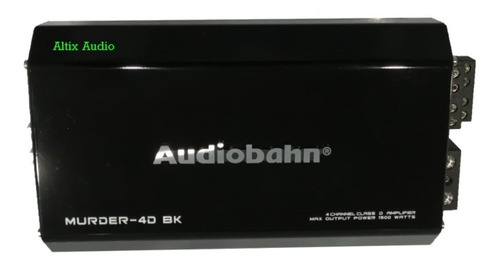 Amplificador Audiobahn Prime 4ch Murder-4d Bk Nano