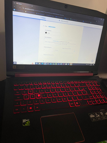 Acer Aspire 5 Nitro Core I7 7700hq, Gtx 1050ti, Ssd 480gb