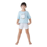 Pijama Infantil Meninas Coelhinho Camiseta E Short Hering