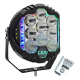 Foco Moto Tres Lados Luminoso Rgb Coche Led Faro