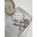 Antiguo Reloj De Bolsillo Longines G Prix Plata 0900