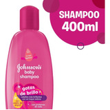 Shampoo Johnson's Baby Gotas De Brillo De Aceite De Argán En Botella De 400ml Por 1 Unidad