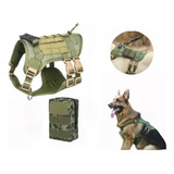 Chaleco Táctico Para Perro Pechera Militar , Perro Grande