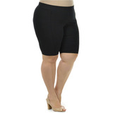 Bermuda Legging Fitness Ciclista Plus Size Short Feminino 