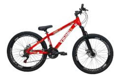 Mountain Bike Vikingx Tuff 30 Aro 26 13 21v Shimano Vermelha