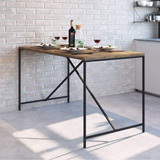 Mesa Para Sala De Jantar 4 Lugares 136cm Steel Quadra Wt