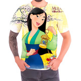 Camisa Camiseta Em Estoque Princesa Mulan Desenho 04