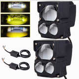 Faros Niebla Triled Mini Lupas Laser Ciclope Ambar + Blanco