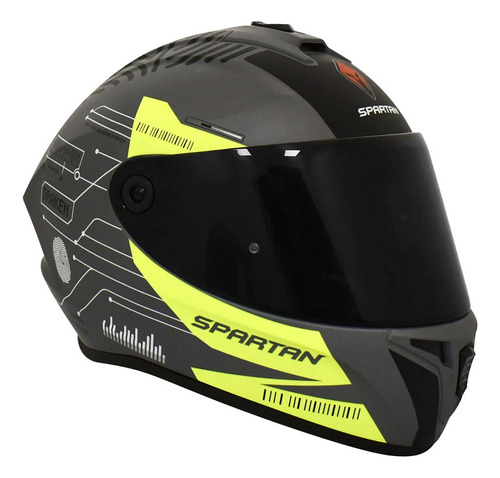 Casco Moto Spartan Draken Fingerprint B1 Certificado Ece Dot