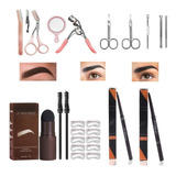 Kit De 25 Plantillas Impermeables Para Cejas Para Principian