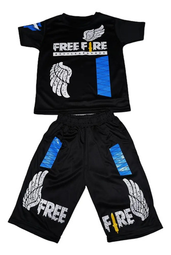 Conjunto Infantil Short Playera Free Fire Video Juegos Moda | MercadoLibre