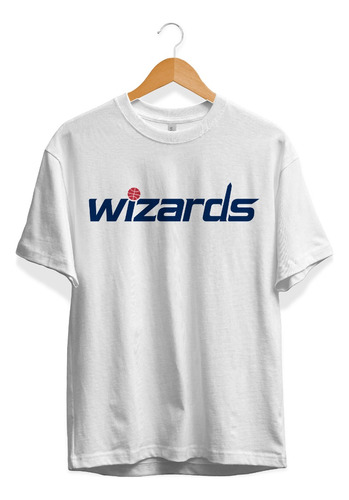 Remera Basket Nba Washington Wizards Blanca Logo Wizards