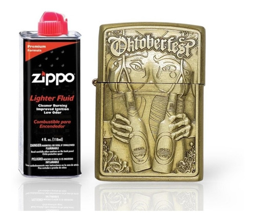Kit Zippo / Gasolina + Encendedor Tipo Zippo Chica