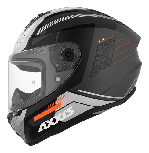 Casco Moto Axxis Draken Cougar C2 Gris Brillo